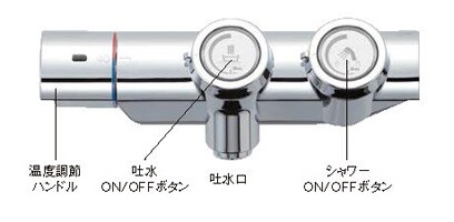 シンプル&スタイリッシュなコンパクトプッシュ水栓