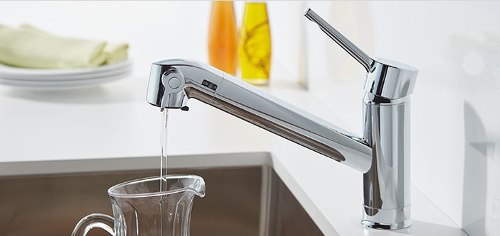 LIXIL | 水栓金具 | リクシルの浄水器内蔵キッチン水栓／X-Water