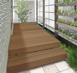 LIXIL | ガーデンスペース | 樹ら楽ステージ 木彫 | バリエーション 
