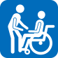 車椅子を使う（座位可能/座位不可能）