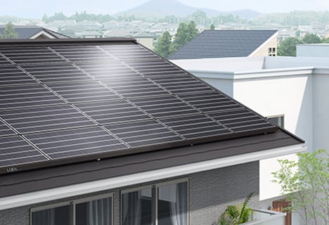 太陽光発電：ソーラーラック（屋根置型太陽光発電システム）
