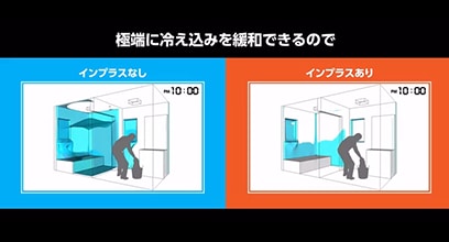 インプラス温度シミュレーション動画浴室編