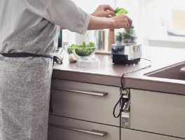 調理家電がサッと使えるキッチンコンセント