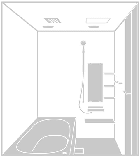 システムバスルームのビジュアル説明書