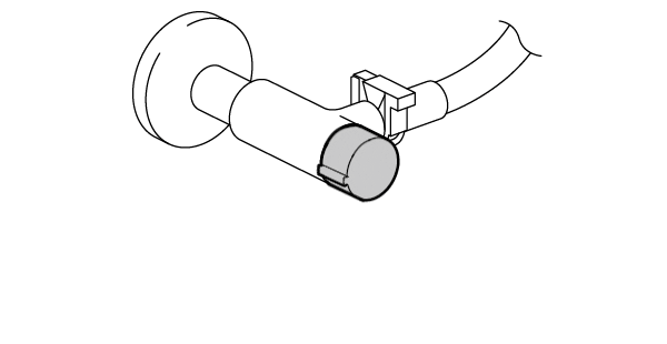 ハンドルがある場合 時計回りに止水栓を回して、給水を止めてください。